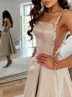 BEATRICE- zdobiona sukienka midi SZYCIE NA MIARĘ