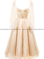 ISABELLE midi 3w1- brokatowa, SZYCIE NA MIARĘ