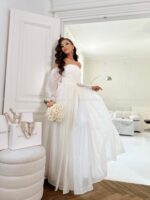 ODETTE maxi- suknia z odpinanymi rękawkami OUTLET