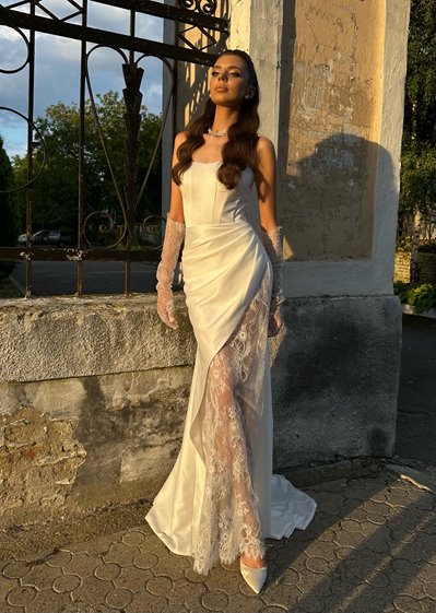 LARA- biała suknia SZYCIE NA&nbsp;MIARĘ