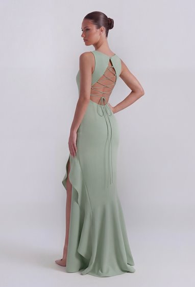 MELODY – asymetryczna szalwiowa suknia