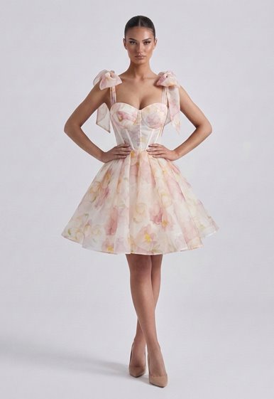 OPHELIA- mini, gorsetowa sukienka, szycie na&nbsp;miarę