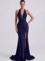 VALENTINA- granatowa sukienka PRE-ORDER