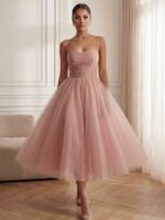 VICTORIA midi- brokatowa sukienka SZYCIE NA MIARĘ