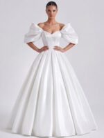 GIORGINA- organzowa, biała suknia SZYCIE NA MIARĘ