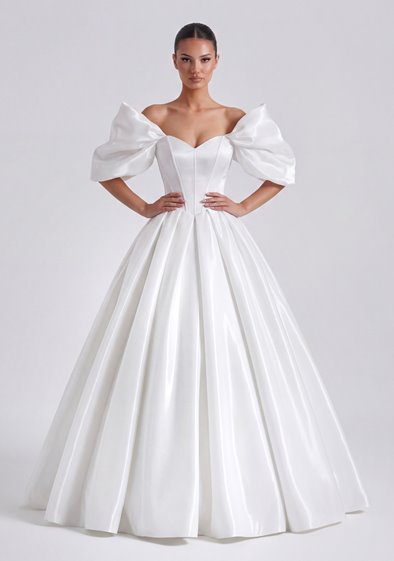 GIORGINA- organzowa, biała suknia SZYCIE NA&nbsp;MIARĘ