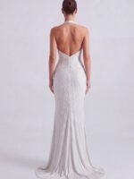 VALENTINA- biała, zdobiona sukienka PRE-ORDER